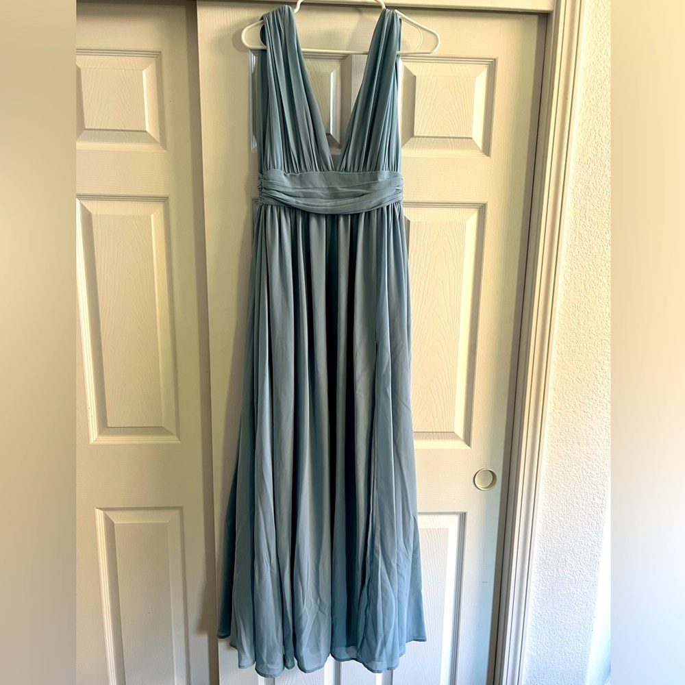 Lulu’s light blue maxi dress. Size small.